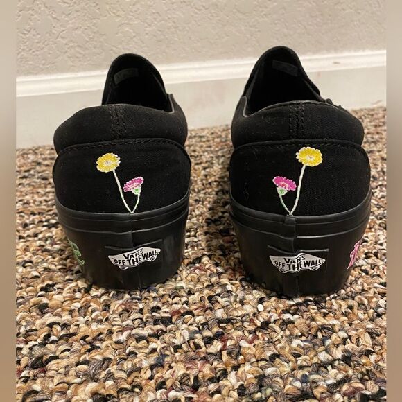 NWOT Vans Black SlipOn Platform Awaken Desire Glow in the Dark  Men 9 women 10.5 main image 11
